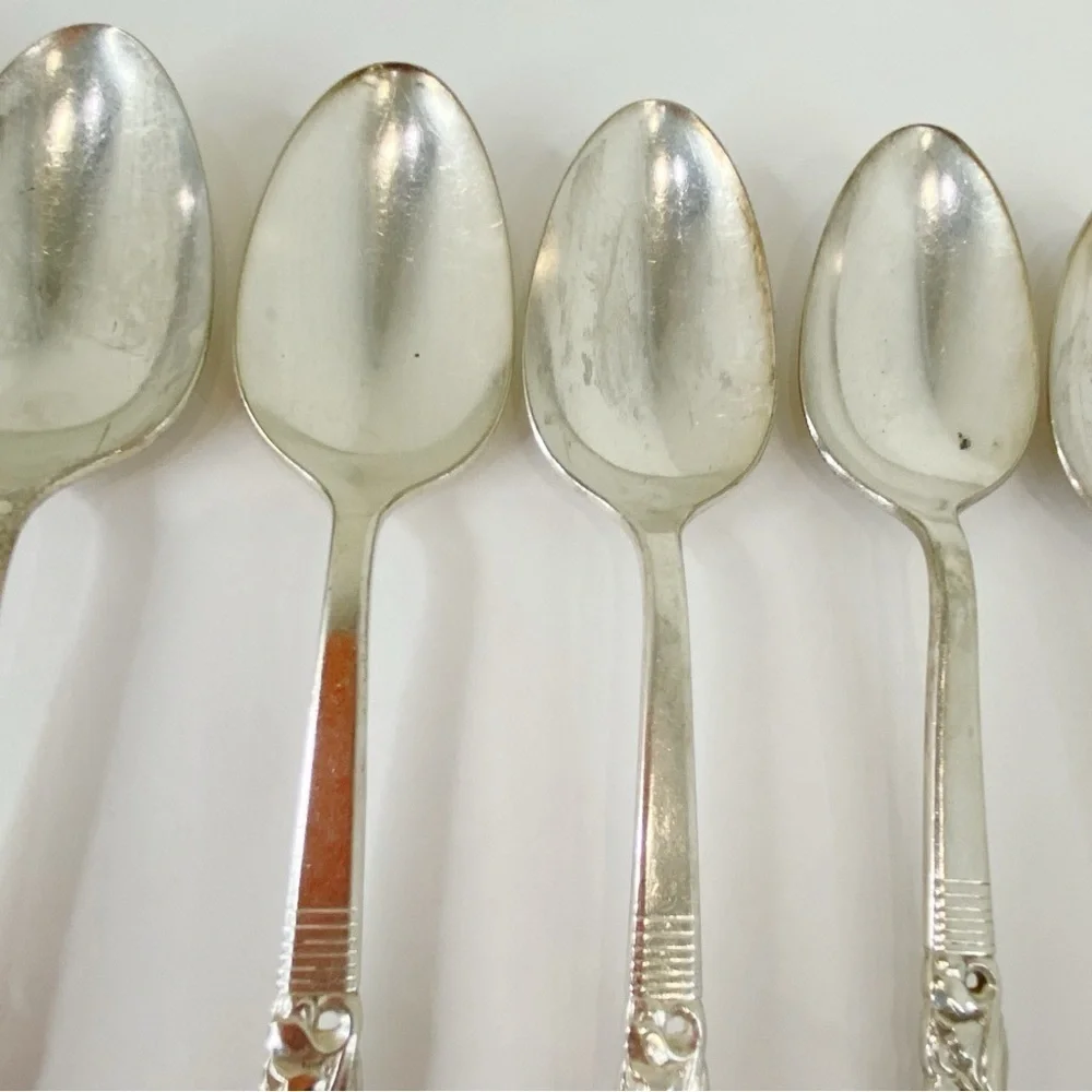 Oneida Community Silverplate 1948 Morning Star Spoons 6 TSP 7 TBSP 1 Spreader